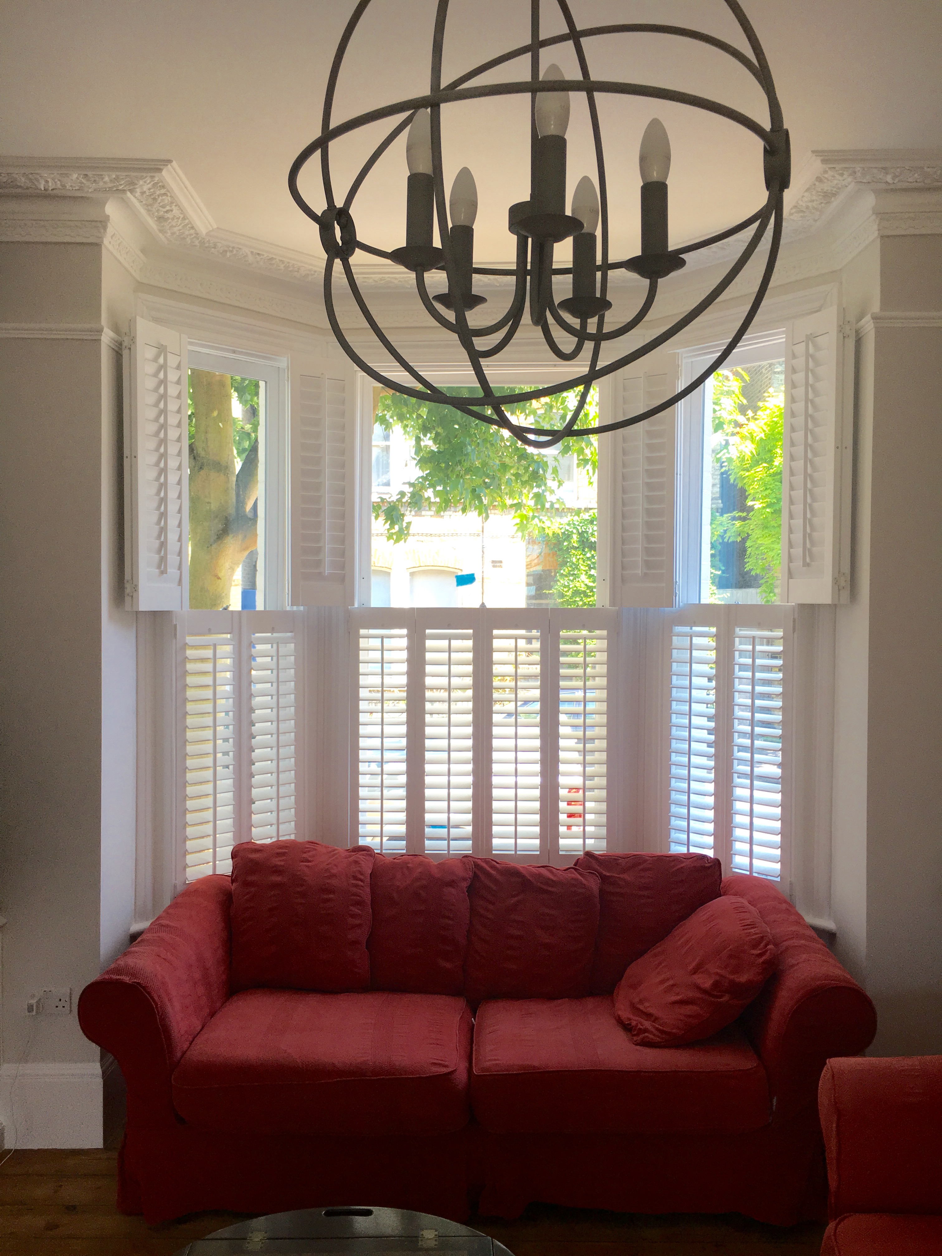 Hardwood Bay Window Shutters