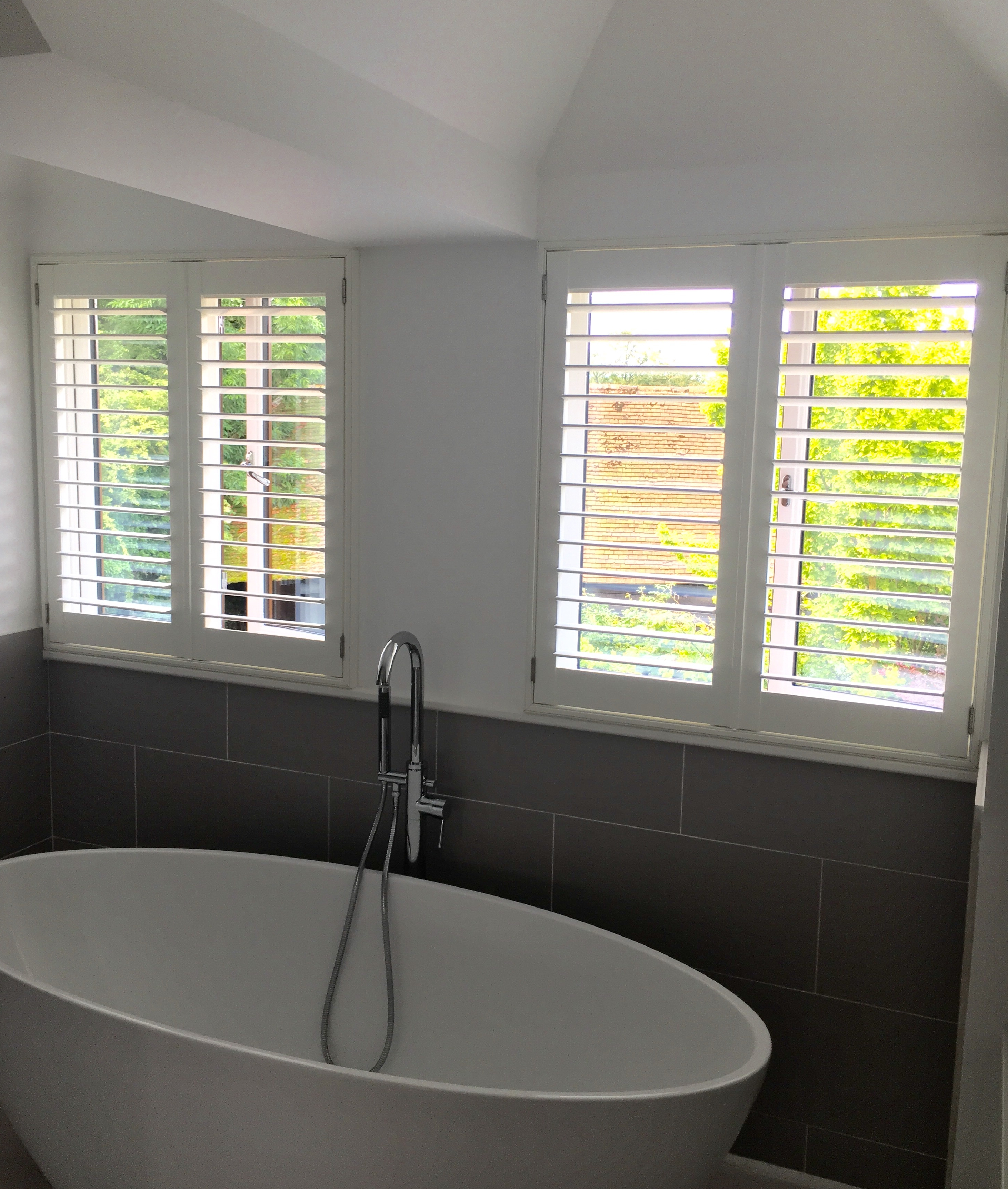 Stunning bathroom shutters
